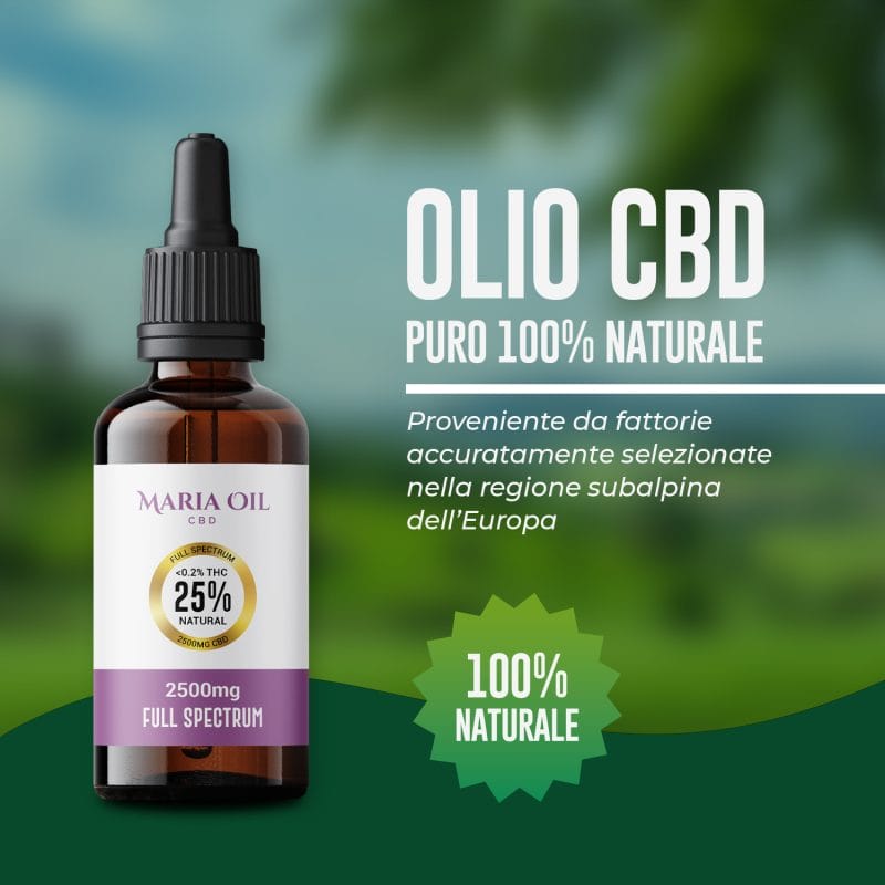 Huile de CBD 25% (2500mg) Spectre Complet – Image 2