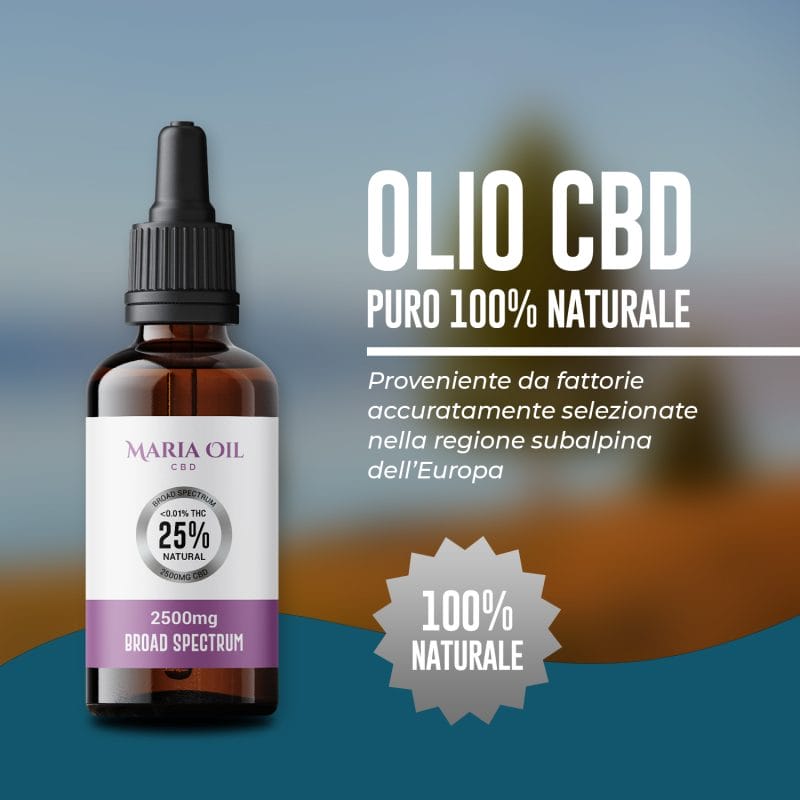 Huile de CBD à 25 % Large Spectre – Image 2