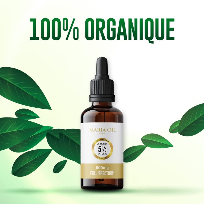 Huile de CBD à 5% (500mg) Spectre Complet – Image 3
