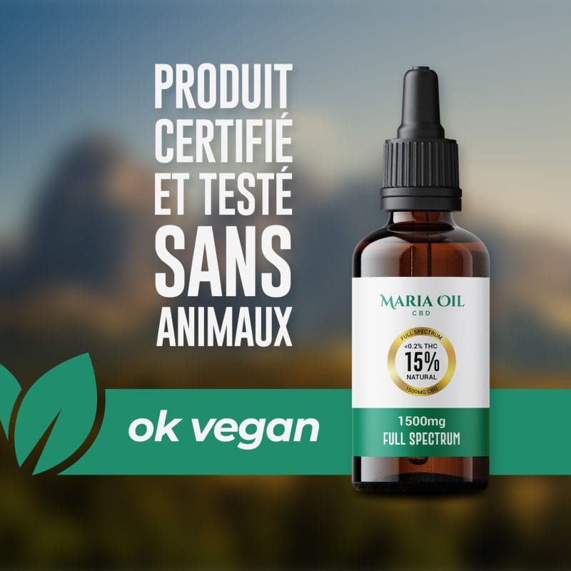 Huile de CBD 15% (1500mg) Spectre Complet – Image 4