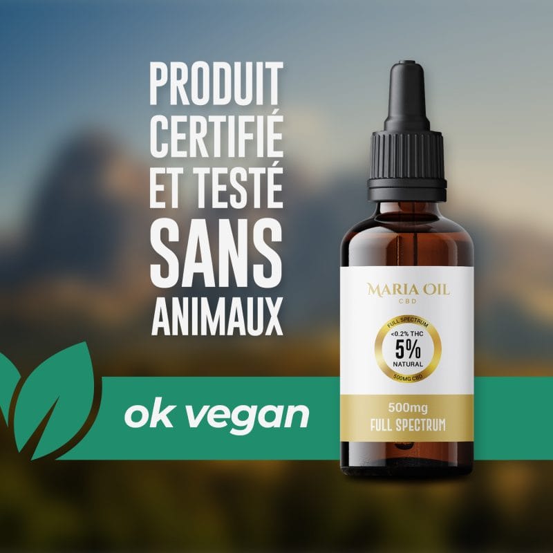 Huile de CBD à 5% (500mg) Spectre Complet – Image 4