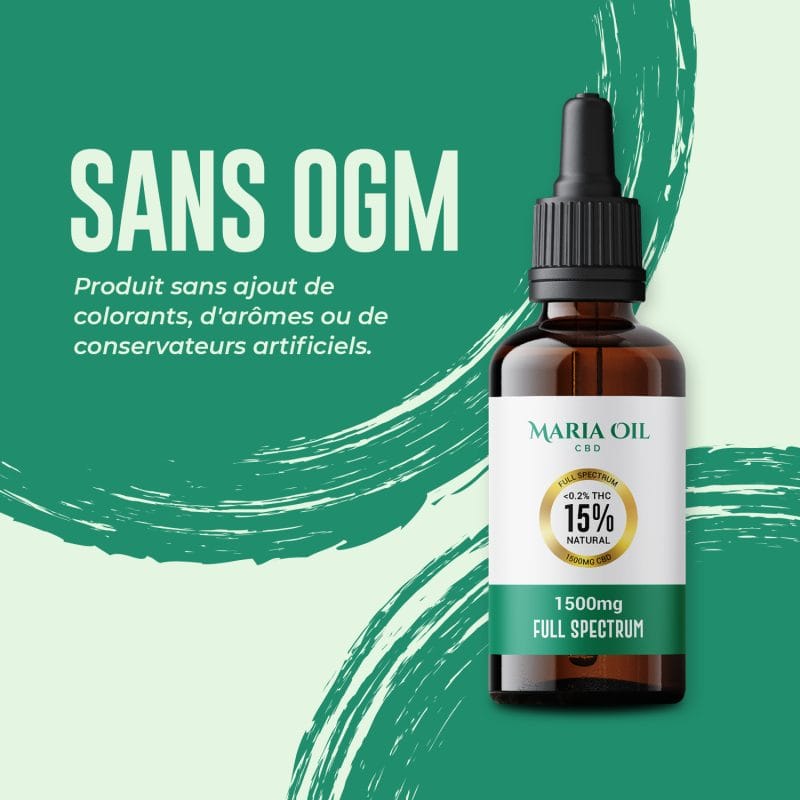 Huile de CBD 15% (1500mg) Spectre Complet – Image 5